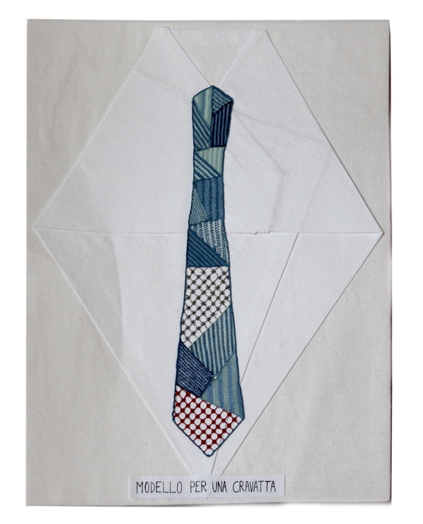 Lucia Molin, Modello per una cravatta - 1° Premio Fondazione A. Marcello per la sezione Ago Stile Moderno
