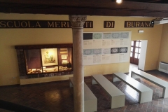 Area informativa al piano terra del Museo del Merletto di Burano