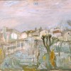 Carlo Della Zorza (Venezia 1896 - 1977) Paesaggio con orti e case a Burano Olio su tela, 49 x 73 cm, Deposito esterno Ca'Pesaro