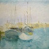 Umbertio Lilloni (Milano 1898-1980) Marina, Velieri Olio su tela, 50 x 66 cm Ca'Pesaro, Deposito esterno